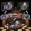 Xalvitra Five Nights Halloween FNAF Pizzeria Office Building Blocks Set, Classic Horror Game Security Breach Creative Festival Bricks Kit Toys Gifts Merch,Suitable for Fans Friends Kids