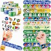48PCS Soccer Party Favors 24PCS Tattoos 24PCS Slap Bracelets Wristbands Themed Birthdays Party Supplies Decorations Decor Sport Football World Cup Europa Pattern Gifts School Classroom Prize Exchange
