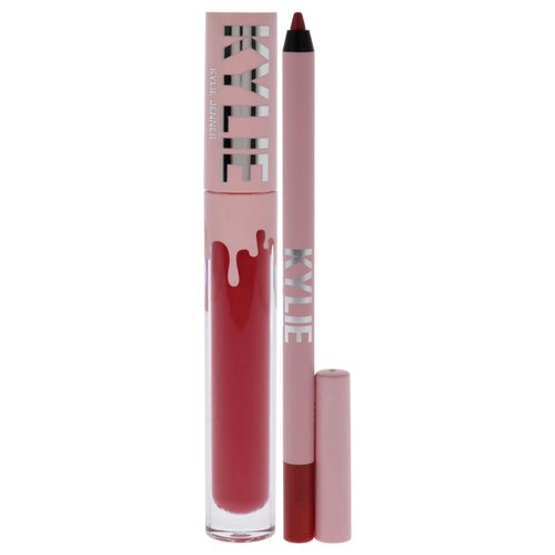 Kylie Cosmetics Matte Lip Kit - 503 Bad Lil Thing for Women - 2 Pc 0.10 oz Matte Liquid Lipstick, 0.03 oz Lip Liner