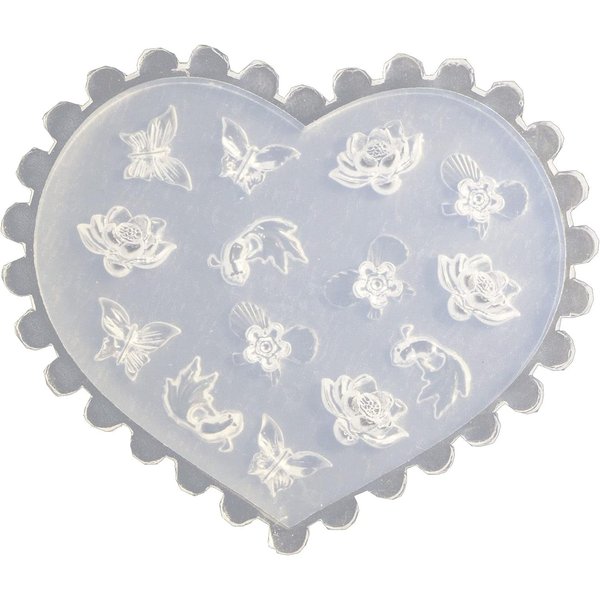 White DIY 3D Silicone Nail Art Decortive Design Mold Nail Art Making Tools Mould False Nails and Accessories