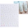 12 Sheet Aurora Nail Art Stickers Silver 3D Self-Adhesive Nail Decals Star Heart Snake Nail Stickers Line Flower Butterfly Holographic Designs Nail Supplies for Acrylic Nail DIY Decoration for Women