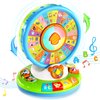 Toys for 1 2 3 Year Old Boy Girl, Musical Spin and Sing Alphabet Zoo, Learning Toys for Toddlers 1-3, Educational Interactive Toys, Christmas Birthday Gift for Baby Boys Girls Age 6-9-12-18 Months
