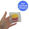 24 Pack Fast Food Squishy Toys for Kids Bulk - Slow Rising (Individually Wrapped) Small Foam Squishies 1.5-2.25" - Sensory Fidget Toys Prizes for Classroom Birthday Party Favors by 4E's Novelty