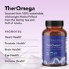 TherOmega Omega-3 Wild Alaskan Fish Oil | 270 Softgels | MSC, IFOS, & NSF Certified | 1,000mg Softgels (700mg of EPA & DHA) | Heart, Brain & Joint Support