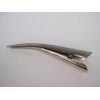Generic Lite gray iridescent marbled acrylic and metal alligator hair claw clip clamp