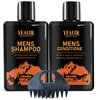 Gifts for Men, Anti-Thinning Biotin Shampoo & Deep Moisturizing Conditioner for Men, Shampoo and Conditioner Set Men w/Rice Water, Strengthens & Nourishes Hair - 2 x 8.45 Fl Oz
