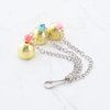 eMagTech 3PCS Parrot Alloy Bell Toys Bird Interactive Chain Metal Bell Toy for Cockatiels Conures and Lovebirds Hanging Bell Bird Activity Stand 23.5cm
