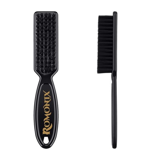 ROMONIX Barber Blade Cleaning Brush Hair Clipper Brush Nail Brush Tool for Cleaning Clipper (Black)