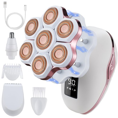 UPTARD Womens Electric Shaver,Electric Razors for Women,Womens Electric Razor for Legs,Bikini Trimmer for Women,Facial Hair Removal for Women,Shaver for Women (5white) (7d)