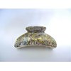Generic Gray lavender blue abalone sea shell effect hair claw clip