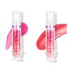 Grospe Lip Plumper, Lip Plumper Gloss with Chili Extract Ultra-Hydrating & Nourishing Smooth and Define Your Lips Naturally Glossy Finish Fuller Natural Lip Gloss for Women Girls (2PCS, #03#04)