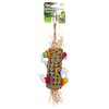 Penn-Plax Bird-Life Natural Weave Kabob Bird Toy – Made of Seagrass Fiber and Wooden Blocks – 12” for All Breeds