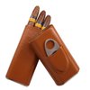 AMANCY Classy Cigar Case Kit with 3 Triple Jet Cigar Lighter and Cutter Great Gift Set