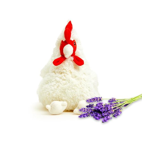 Warmies Microwavable & Weighted Stuffed Animals, Chicken - Heated Stuffed Animal Plushie for Warmth & Comfort - Cute Soft Plush Toys for Adults & Children (Boys, Girls, Babies & Toddlers)