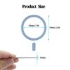 Universal Metal Rings Sticker,Wireless Charging Magsafe Accessories,Magsafe Ring Sticker for Phone Case,Magsafe Magnetic Ring for iPhone 15/14/13/12/11, Galaxy S23/S22/S21 (Blue 1pcs)