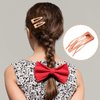 32 Pieces Snap Hair Clips for Women, 3 Prong Clips for Hair, Double Grip Hair Clips Metal Snap Clips, Hair Comb Clips Snap Hair Barrettes for Women Girls Hair Accessories (Rose Gold, Black)
