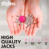 Playbees Metal Jacks Game Set - 12 Sets - Retro Kids' Entertainment with Metallic Jacks and Bouncy Ball - Classic Jacks Game for Fun and Skill Development