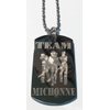 Hat Shark Team Michonne Sword Lady w/Zombie Men on Leash - Military Dog Tag, Luggage Tag Metal Chain Necklace