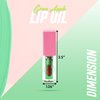 Monabell France Hydrating Lip Glow Oil - Plumping Lip Oil Gloss Tinted for Lip Care and Dry Lips, Non Sticky & Fresh Texture, Shiny and Moisturizing (Green Apple)