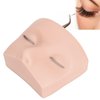 Dioche Lash Mannequin Head Elastic Realistic 3 Layer Lashes Eyelash Mannequin Head Practice, Soft Touch Makeup Practice Face Lash Extension Supplies for Lash Extension Practice (White