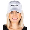 Funky Junque Bridal Baseball Cap - B*r*i*d*e - White