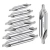 Aleric Center Drill Bits Set - High Speed Steel Center Drill Bits Kit Countersink Tools for Lathe Metalworking, 7 pcs 60-Degree Angle Center Drill Bits in Size 1.0 1.5 2.0 2.5 3.0 4.0 5.0
