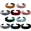 Jaciya Headbands for Women 10 Pack Velvet Knotted Turban Headband Wide Hairbands Girls Hair Accessories Diademas para Mujer