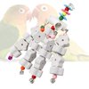 Oooct Bird Chewing Toys, Parrot Beak Grinding Calcium Stone, Bird Cage Accessories, Cage Toys for Cockatiel Parakeet Parrot Budgies Love Birds