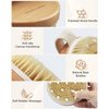 Dry Brushing Body Brush, POPCHOSE Exfoliating Body Brush for Beautiful Skin, Body Scrubber for Cellulite and Lymphatic Drainage, Blood Circulation Improvement with Natural Bristles Massage Nodules