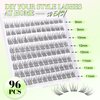 Lash Clusters DIY Lash Extensions Natural Cluster Lashes Eyelash Extensions Wispy Individual Lashes Short 9-11MM Eyelash Clusters Self Application at Home by ALICE