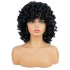 AIDUSA Short Loose Curly Wigs for Black Women Afro Wig for Black Women Curly Wig for Women Synthetic Wigs for Women Fluffy Natural Wigs Half Wigs Soft Hair Black Wigs (#1B Natural Black)