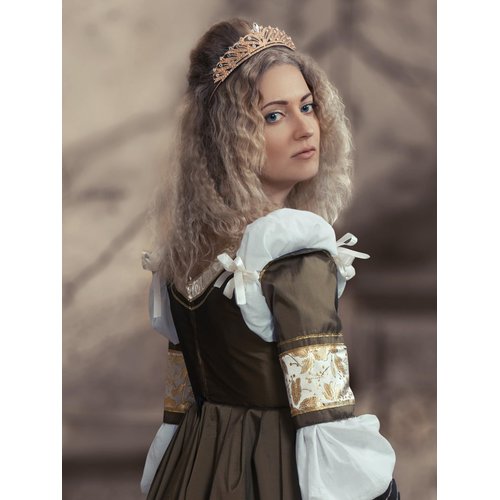 SWEETV Wedding Tiara Princess Crown Rhinestone Tiaras for Women and Girls, Rhinestone Bridal Princess Tiara Jewelry Headpieces for Bridal,Birthday,Party Costume Hair Accessories,Rose Gold