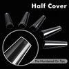 Clear Coffin Nails Tips - INFELING for Acrylic Nails Professional, 500pcs Half Cover Ballerina False Fake French Nail Tips with Box for Nail Salons Home, 10 Sizes