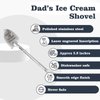 Gifts for Dad Stocking Stuffers for men dad father gifts Dad Ice Cream Spoon Scoop for Ice Cream Lovers, Dad Christmas Gifts for dad from Daughter Funny Engraved Stainless Steel Spoon Shovel