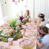 Fairy Party Decorations - Floral Fairy Paper Plates Pink Butterfly Napkins Floral Tablecloths for Princess Flower Fairy Party Supplies, Serve 20