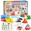 Drama Planet Air Dry Clay Kit for Kids, Create Your Own Refrigerator Magnets with Modeling Clay, Art Activity Set, Craft Project Gifts for Boys & Girls