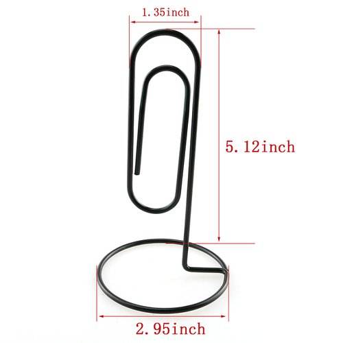 HJ Garden 1PC Black Study Note Holder Office Desk Paper Clip Memo Holder & Organizer, Perfect Office Accessory, Organize and Access Bills