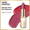L'Oreal Paris Age Perfect Satin Lipstick with Precious Oils, 212 Pinot Noir, 0.13 Ounce