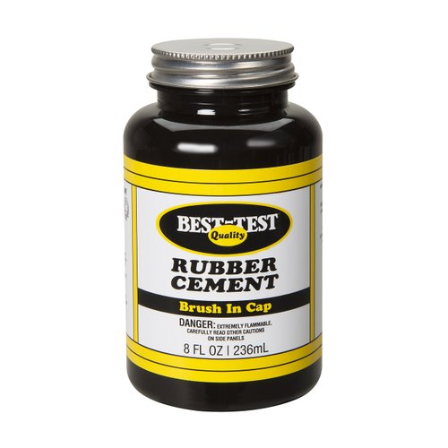 Best-Test Rubber Cement 8OZ Jar