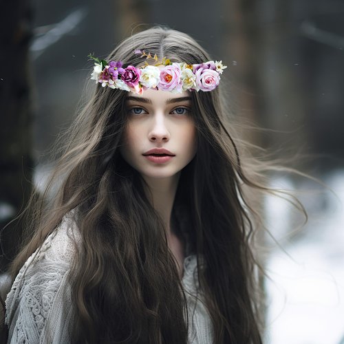 LLinfflr Rose Flower Crown Flower Garland Headband Hair Wreath Floral Halo Headpiece Boho with Ribbon Wedding Party Photos Pink