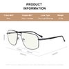 RB.Pilot Reading Glasses for Men Square Double Bridge Blue Light Blocking Computer Readers (grayness, 1.50)