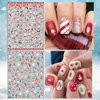 TailaiMei Christmas Nail Decals Stickers, Self-Adhesive Nail Art Decorations, Design for Santa Claus Snowflake Snowman (1366 Pcs, 12Sheets)