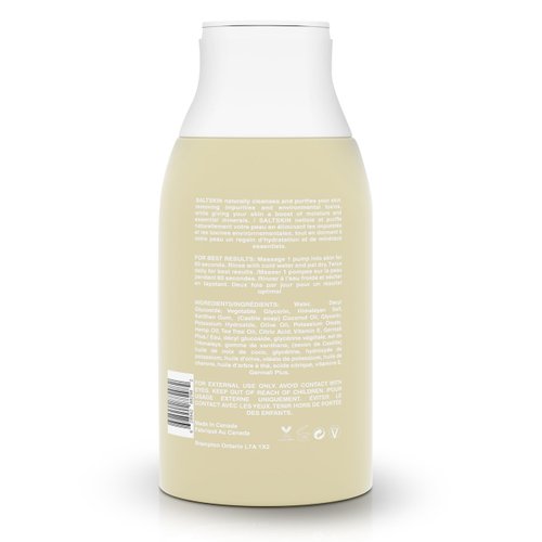 Himalayan Salt Facial Cleanser with Vitamin E and Tea Tree Oil, Moisturizing and Hydrating Face Wash for Normal to Combination Skin, Deep Cleansing Face Cleanser To Balance Skin pH, Vegan 300ml