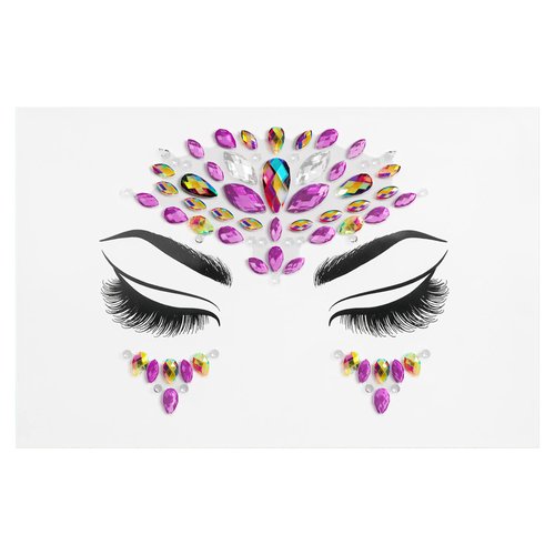 wet n wild Fantasy Makers Gem Face Mask, Face Crystals, Face Jewels, Face Gems, Face Gems, Rhinestone For Party, Fave, Festival, Dress Up, Temporary Tattoo Stickers, Glam Goddess
