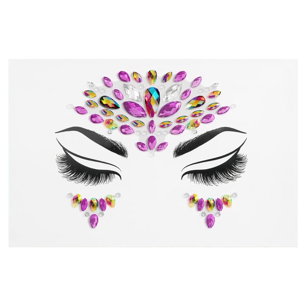 wet n wild Fantasy Makers Gem Face Mask, Face Crystals, Face Jewels, Face Gems, Face Gems, Rhinestone For Party, Fave, Festival, Dress Up, Temporary Tattoo Stickers, Glam Goddess