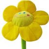 Life on Left 26" Super Cute Sun Flower, Plush Daisy Flowers with Bendable Stems Big Smile Face Flower Creative Stuffed Plush Toy (65cm) (Yellow Sunflower)