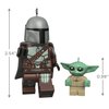 Hallmark Keepsake Christmas Ornaments 2023, The Mandalorian and Grogu LEGO Star Wars Minifigure, Set of 2, Gifts for Star Wars Fans