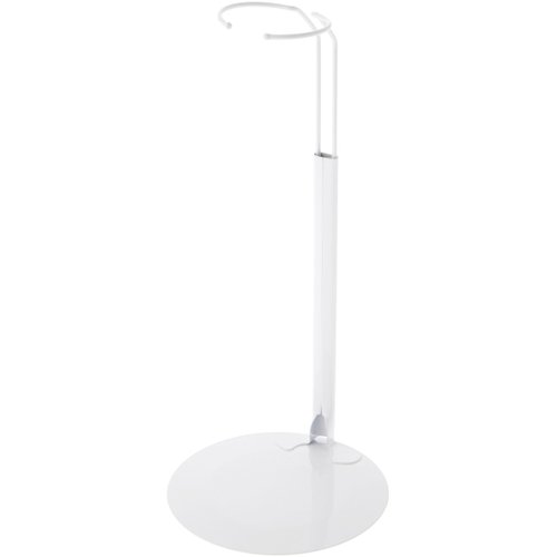 Plymor DSP-10W White Adjustable Doll Stand, fits 16, 17, 18, 19, 20, 21, 22, 23, and 24 inch Dolls or Action Figures, Waist is 2.5 to 3.5 inches Wide, 7 to 9 inches Around, Pack of 3