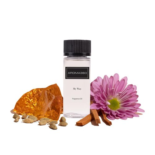 Aroma360 - My Way Fragrance Oil Blend | Hotel Inspired for Luxury Essential Oil Diffusers | Aromatherapy Scent Diffuser Oil | Lush Sandalwood, Warm Cedar, and Delicate Florals. - 50ML