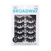 Broadway Lashes Strip False Eyelashes Multipack Fake Eyelashes Natural to Dramatic Look Lash Set 5 Pairs (06)